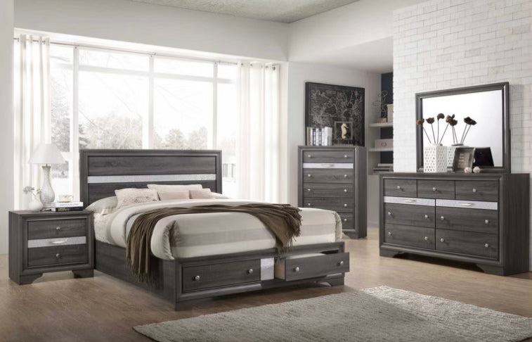 B150 Grey Bedroom Set