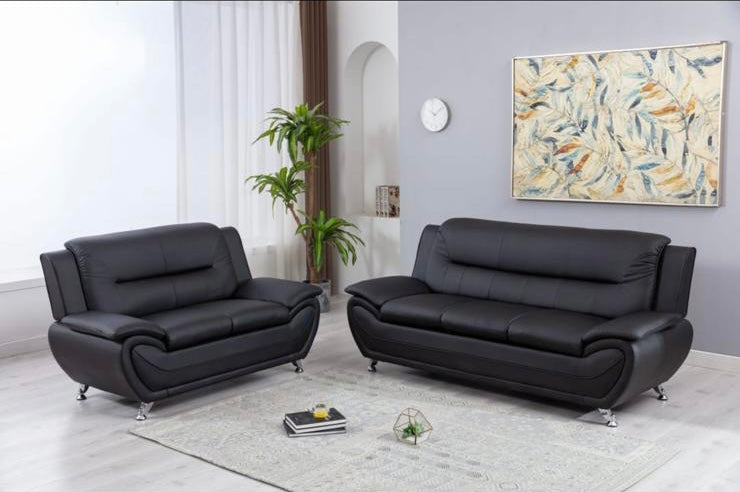 New York Black Living Room Set